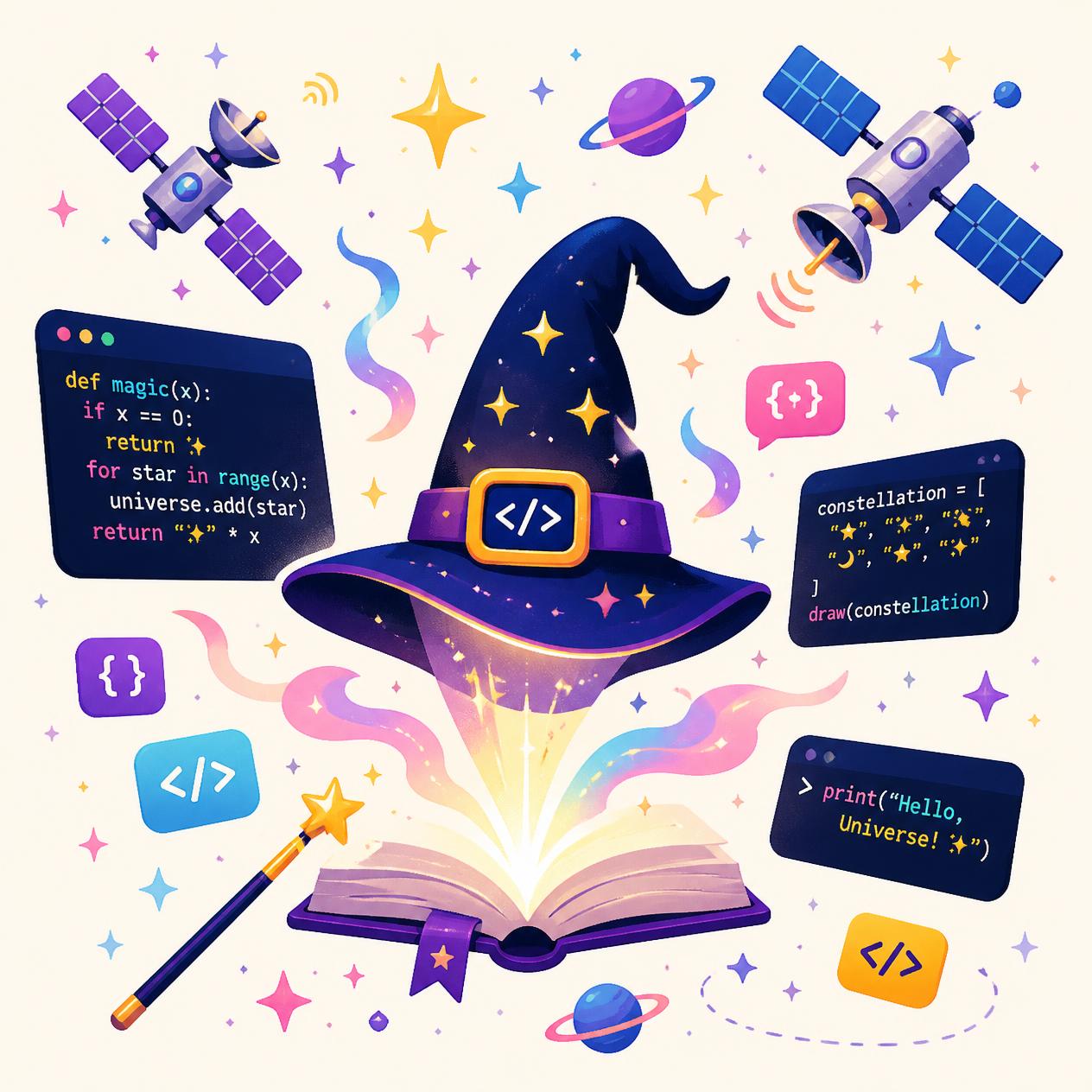 Códigos, satélites y un toque de magia